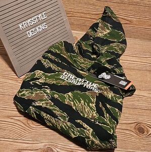Little Giants Creative Disruptors Tiger Camo‎ Kids Hoodie size 5/6